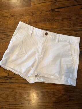 a new day White Women's Cotton Shorts with Front Pockets